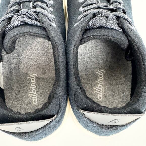 Allbirds Womens Wool Piper Sneakers Black Lace Up Soft Breathable Size 8 - Picture 8 of 10